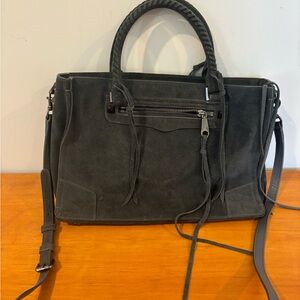 Black Suede Handbag